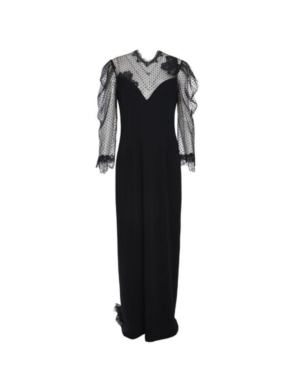 NWT Atelier Prabal Gurung Size 10 Kristina Lace Polka-Dot Maxi Dress $7,550